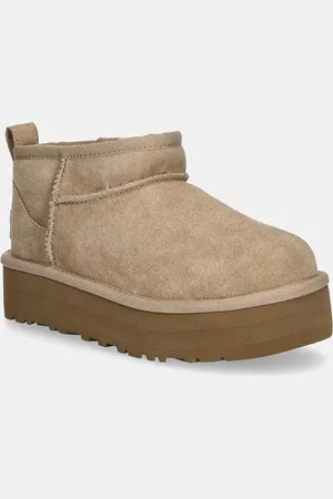 UGG Stivali da neve bambini CLASSIC ULTRA MINI PLATFORM colore beige