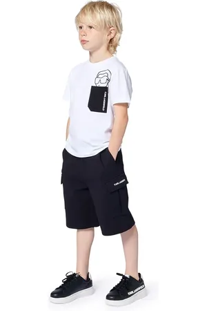 Karl Lagerfeld T-shirt in cotone per bambini colore Z30423