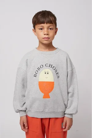 Bobo Choses Felpa in cotone bambino/a Morning Egg colore 125AC034