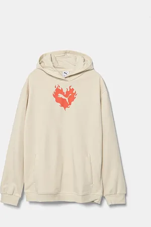 PUMA Felpa in cotone FLAMING LOVE Hoodie TR colore con cappuccio 685109
