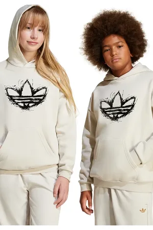 adidas Felpa per bambini colore con cappuccio con applicazione JD0366