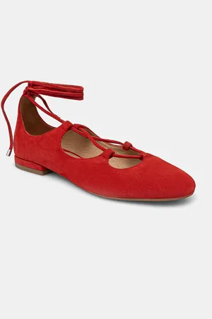 ANSWEAR Ballerine in pelle scamosciata colore