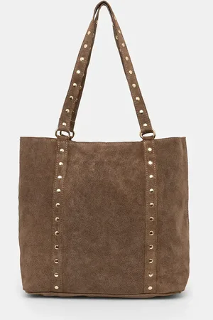 ANSWEAR Borsa in pelle scamosciata colore