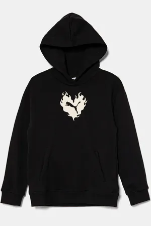 PUMA Felpa in cotone FLAMING LOVE Hoodie TR colore con cappuccio 685109