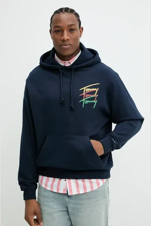 Tommy Hilfiger Felpa in cotone uomo colore con cappuccio DM0DM21372