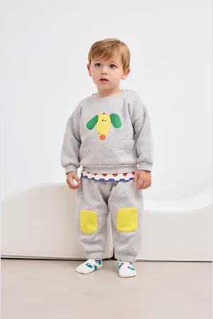 Bobo Choses Felpa in cotone neonato/a Happy Dog colore 125AB029