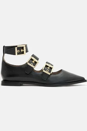 AllSaints Ballerine in pelle Susan Buckle Shoe colore W009FA