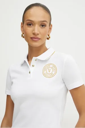 VERSACE Polo in cotone donna colore 78HAGT00 CJ01T