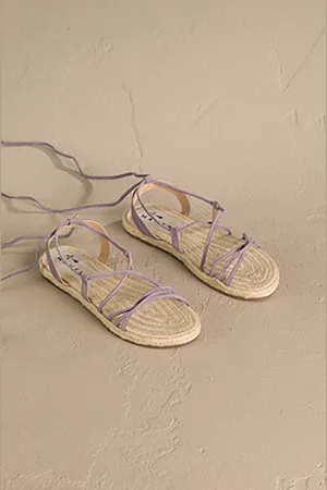 MANEBI Sandali in camoscio Lace-Up Sandals donna colore P 7.4 Y0