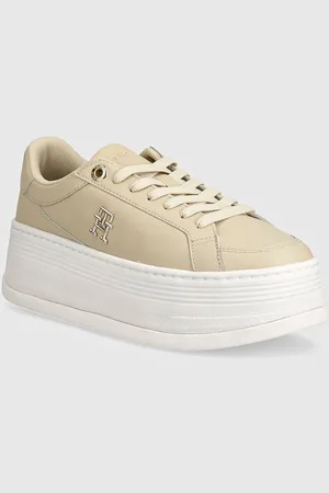 Tommy Hilfiger Sneakers in pelle TH PLATFORM SNEAKER LTHR colore FW0FW08209