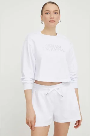 Armani Exchange Felpa in cotone donna colore con applicazione