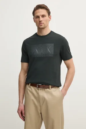 Armani Exchange T-shirt in cotone uomo colore blu navy 8NZTCK Z8H4Z