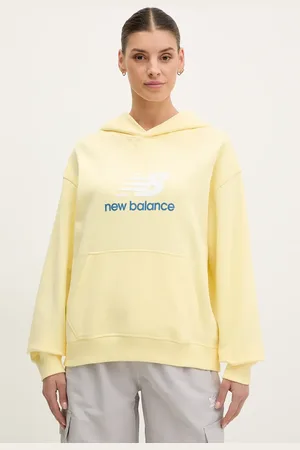 New Balance Felpa in cotone donna colore con cappuccio WT51501PRC