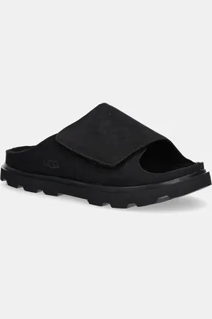 UGG Infradito in nubuck Solano Slide uomo colore 1167651-BLK