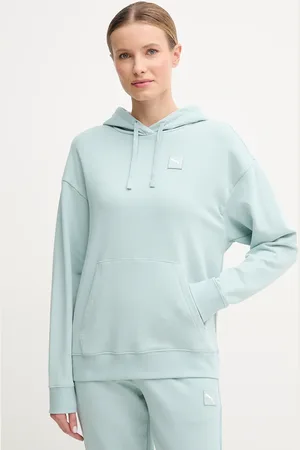 PUMA Felpa in cotone donna colore con cappuccio 685018