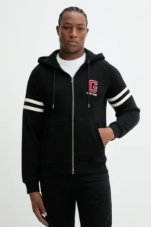 Guess Felpa in cotone uomo colore con cappuccio con applicazione M5GQ26 KCPR1