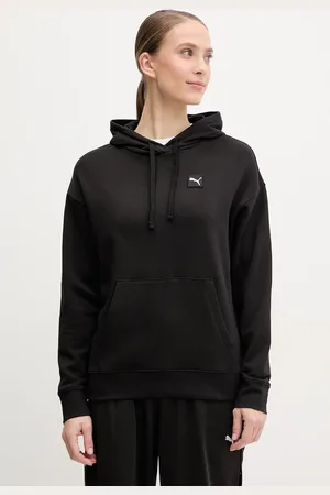 PUMA Felpa in cotone donna colore con cappuccio 685018