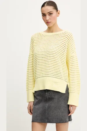 Hugo Blue Maglione in cotone donna colore 50539390