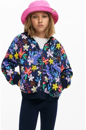 Desigual Felpa reversibile per bambini colore con cappuccio 25SGSK02