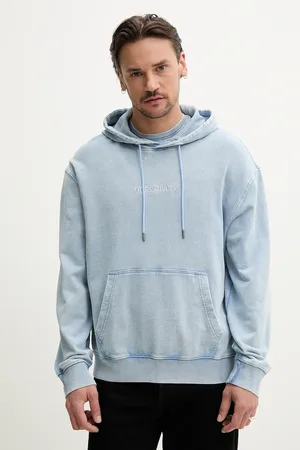 Guess Felpa in cotone uomo colore con cappuccio con applicazione M5GQ23 KCTJ1