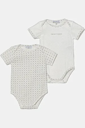 Emporio Armani Body di cotone neonato/a pacco da 2 EY000010 AF10913