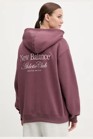 New Balance Felpa donna colore con cappuccio WT51947FDP