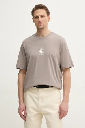 Armani Exchange T-shirt in cotone uomo colore con applicazione XM000363 AF12308