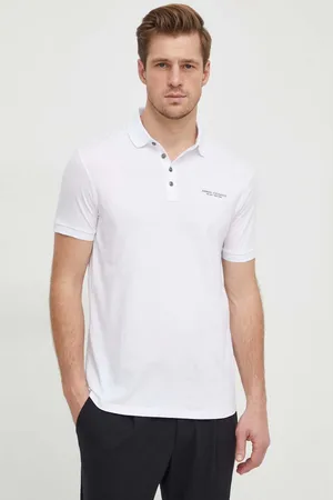 Armani Exchange Polo in cotone colore nero