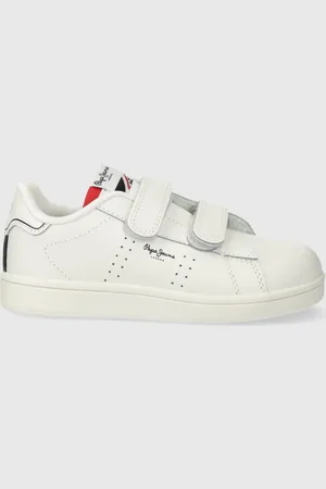 Pepe Jeans Scarpe da ginnastica per bambini in pelle PLAYER BASIC BK colore