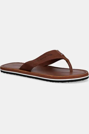 Tommy Hilfiger Infradito HILFIGER LEATHER BEACH SANDAL uomo colore FM0FM05442