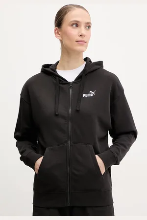 PUMA Felpa donna colore con cappuccio con applicazione 682410