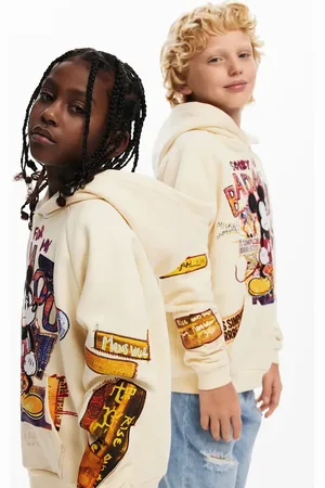 Desigual Felpa in cotone bambino/a colore con cappuccio 25SBSK08