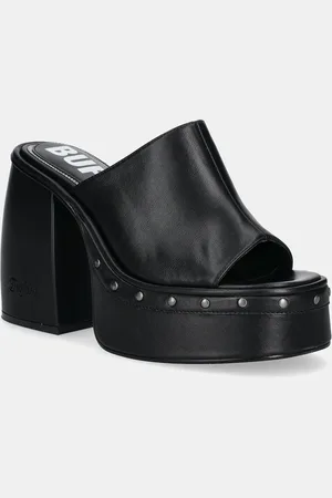 Buffalo Ciabatte slide Heart Mule donna colore 1291603-BLK