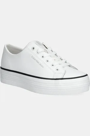 Calvin Klein Sneakers in pelle BOLD VULC FLATF LOW LTH IN colore YW0YW01633