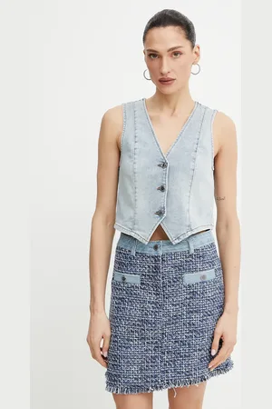 Morgan Gilet di jeans CFLA colore CFLA