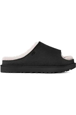 UGG Ciabatte slide in camoscio Greenport Slide donna colore 1167610-BLK