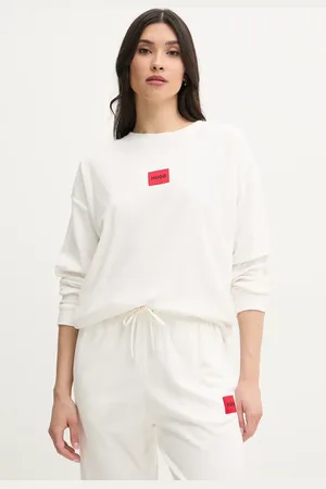 HUGO BOSS Felpa lounge colore con applicazione 50531686