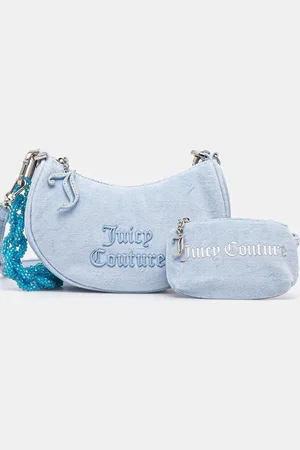 Juicy Couture Borsa in velluto BLOSSOM RHINESTONE CHAIN colore BEJL58834WCO