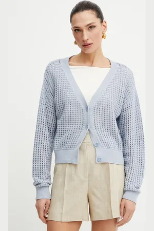 Guess Cardigan in cotone SAGE donna colore W5GR44 Z3C71
