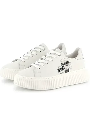 Karl Lagerfeld Scarpe da ginnastica per bambini in pelle colore Z30371