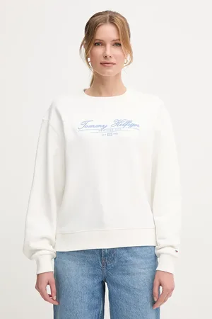 Tommy Hilfiger Felpa in cotone donna colore con applicazione WW0WW45430