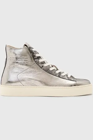 AllSaints Scarpe da ginnastica in pelle Tana Metallic High Top colore W118FB