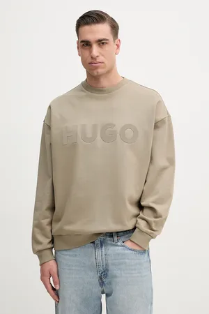 HUGO BOSS Felpa in cotone uomo colore 50538778
