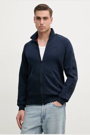 HUGO BOSS Felpa lounge in cotone uomo colore con applicazione 50540933