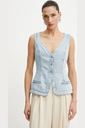 Guess Gilet di jeans RIVA colore W5GN89 D5B96