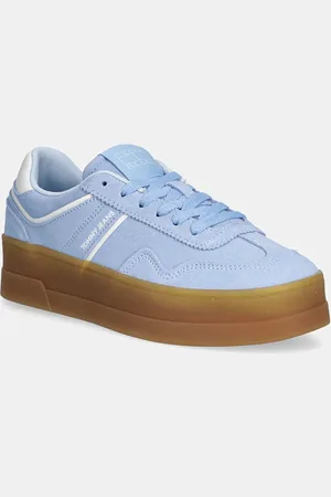 Tommy Hilfiger Sneakers in camoscio THE GREENWICH FLATFORM SUEDE colore EN0EN02734