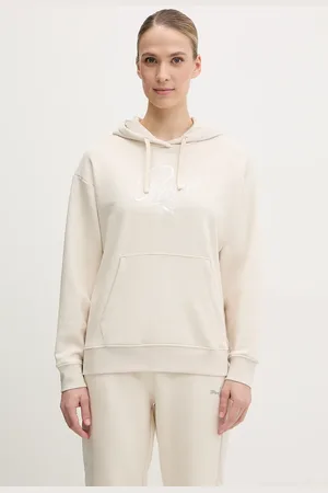 PUMA Felpa donna colore con cappuccio con applicazione 684983