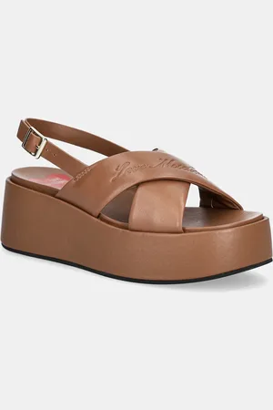 Moschino Sandali in pelle donna colore JA16187I0MIA0201