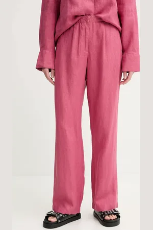 Samsøe Samsøe Pantaloni in lino SATOVE colore F25100016