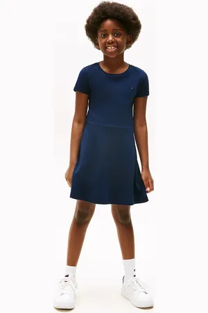 Tommy Hilfiger Vestito di cotone bambina colore KG0KG08487